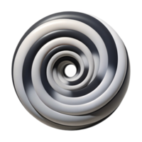 impressive contemporary A series of concentric circles in shades of black and white, creating an optical illusion of movement, in an Op Art style high quality png