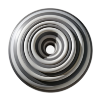 dramatic rustic A series of concentric circles in shades of black and white, creating an optical illusion of movement, in an Op Art style high quality png