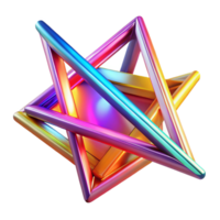 magnificent artistic A dynamic composition of intersecting lines in vibrant neon colors, with sharp, contrasting angles and a bright, energetic feel, in a Geometric Abstraction style detailed png