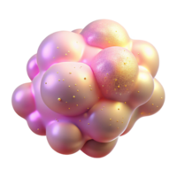 elegant traditional A cloud of iridescent particles in shades of pink and gold, with a soft, sparkling glow, in a Dreamlike style detailed png