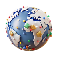 serene rustic World Map Cutout with Country Borders high resolution png