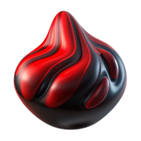 vibrant rustic A fluid, amorphous shape in deep red and black, with a textured surface and dramatic chiaroscuro lighting, in an Abstract Expressionism style genuine png