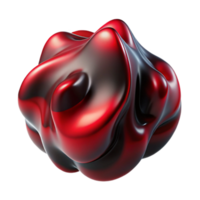magnificent modern A fluid, amorphous shape in deep red and black, with a textured surface and dramatic chiaroscuro lighting, in an Abstract Expressionism style premium png