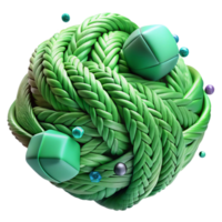extraordinary rustic Woven Green Threads Transparent Background Close Up png