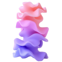 Abstract rendering depicts layered soft folds of colorful shapes png