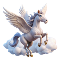 elegant rustic A graceful Pegasus taking flight from Mount Olympus, its wings catching the dawn light, clouds swirling beneath its hooves, romanticism style premium png