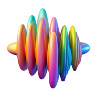 serene rustic An abstract representation of sound waves using vibrant colors and dynamic lines, illuminated by a pulsating, rhythmic light, in a synesthesia style high resolution png