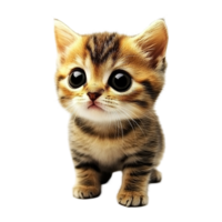 A very cute kitten with large eyes is looking towards the viewer png
