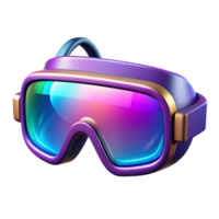 wonderful contemporary A pair of augmented reality glasses displaying a vibrant heads-up display, reflecting the user's eye, in a cyberpunk style detailed png