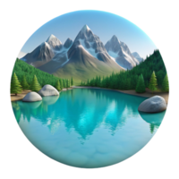impressive creative A crystal clear stream flowing over mossy rocks, cool and refreshing lighting, nature photography style genuine png