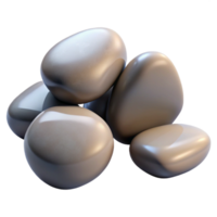 magnificent creative A group of pebbles on a beach, smooth and polished, natural lighting high quality png