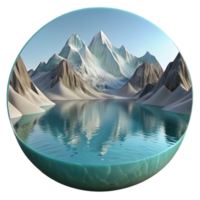 magnificent contemporary A crystal clear stream flowing over mossy rocks, cool and refreshing lighting, nature photography style detailed png
