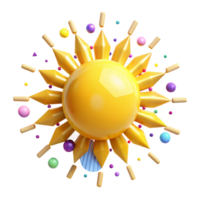 impressive minimalist Yellow Sun Rays Cutout authentic png
