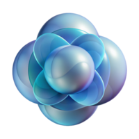vibrant vintage A series of overlapping, translucent circles, creating a sense of depth and dimension, illuminated by a soft, ambient light 4K png