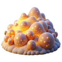elegant classic A field of glowing particles, forming a dynamic, ever-changing landscape, illuminated by a soft, ethereal light detailed png
