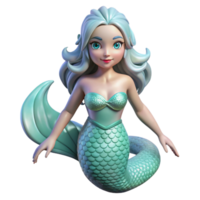 impressive contemporary A beautiful siren with shimmering scales and hypnotic eyes, luring sailors to their doom with an enchanting melody, rendered in a surrealist style high quality png