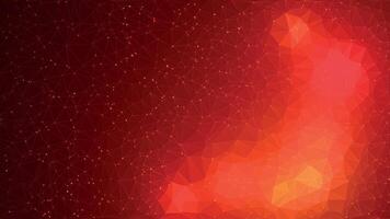 red Lowpoly polygonal background vector