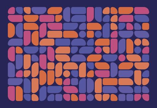 A colorful abstract pattern made up of squares vector