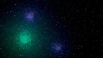 Abstract Turquoise Low polygonal background vector