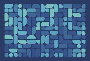 A blue and green pattern with squares vector