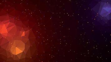 Dark Red Low Polygonal Background vector