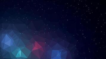 Dark Colorful Space Polygonal Background vector