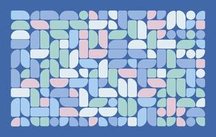 A blue and pink geometric pattern on a blue background vector