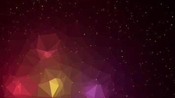 Dark Reddish Space Polygonal Background vector