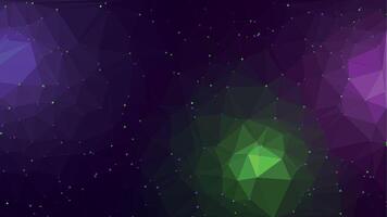 Dark Colorful Space Low Polygonal Background vector