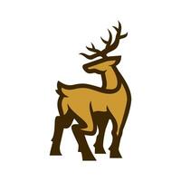 Simple Deer Logo Design vector
