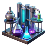 extraordinary traditional A futuristic laboratory, filled with glowing test tubes and complex machinery, hums with scientific activity. Cool, sterile lighting. Sci-fi realism style exclusive png