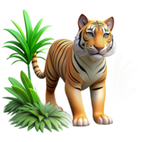 magnificent vintage A majestic tiger stalking through the jungle, dappled lighting, intense gaze, realistic style authentic png