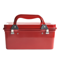 Red Toolbox DIY Projects Storage on transparent Background. png