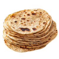 Indian Flatbreads Roti Chapati Parotta on transparent Background. png