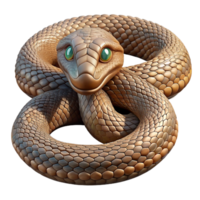 impressive classic A coiled rattlesnake, scales shimmering in the desert sun, intense, focused gaze, gritty realism high quality png