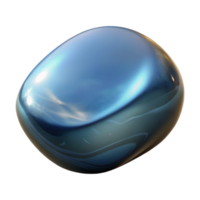 impressive artistic A polished river stone, smooth surface, reflecting the sky, realistic rendering 4K png