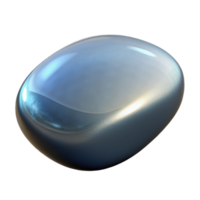 vibrant contemporary A polished river stone, smooth surface, reflecting the sky, realistic rendering original png