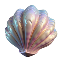 elegant creative A seashell with intricate patterns, pearlescent sheen, soft, diffused lighting high resolution png