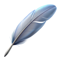 impressive traditional A single feather floating in the air, delicate barbs, soft, diffused light exclusive png