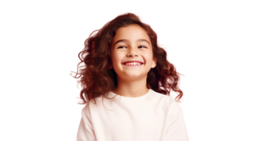 Happy Laughing Girl Isolated on the Transparent Background png