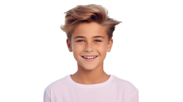 Handsome Smiling Boy on Transparent Background png
