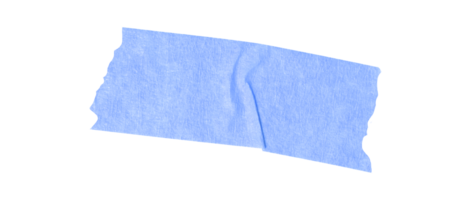 Blank crumpled blue sticker dented paper note paper transparent background, providing copy space for text or design elements png