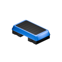 Fitness aerobics stepper 3d icon. 3d rendering on Isolated background png