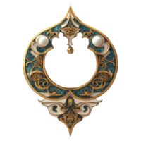 An ornate decorative frame with intricate patterns and a stylish design png