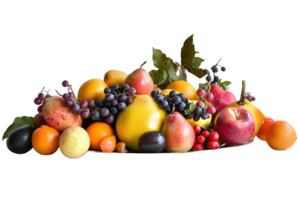 A bountiful arrangement showcasing various types of colorful fresh fruits png
