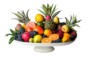 A decorative display of assorted colorful and fresh fruits png