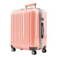 3D Modern Rolling Suitcase On Transparent Background png