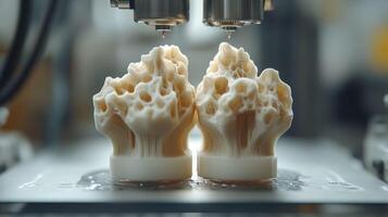 3D Printing Organic Forms in Lab photo