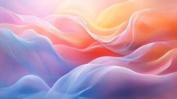 Abstract, flowing, pastel, waves photo