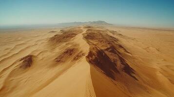 Aerial Desert Dune Landscape photo